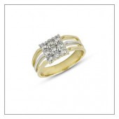 Beautifully Crafted Diamond Mens Ring with Certified Diamonds in 18k Yellow Gold - GR0002AR